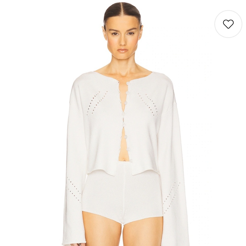 Helsa Celestine Cardigan in Cream